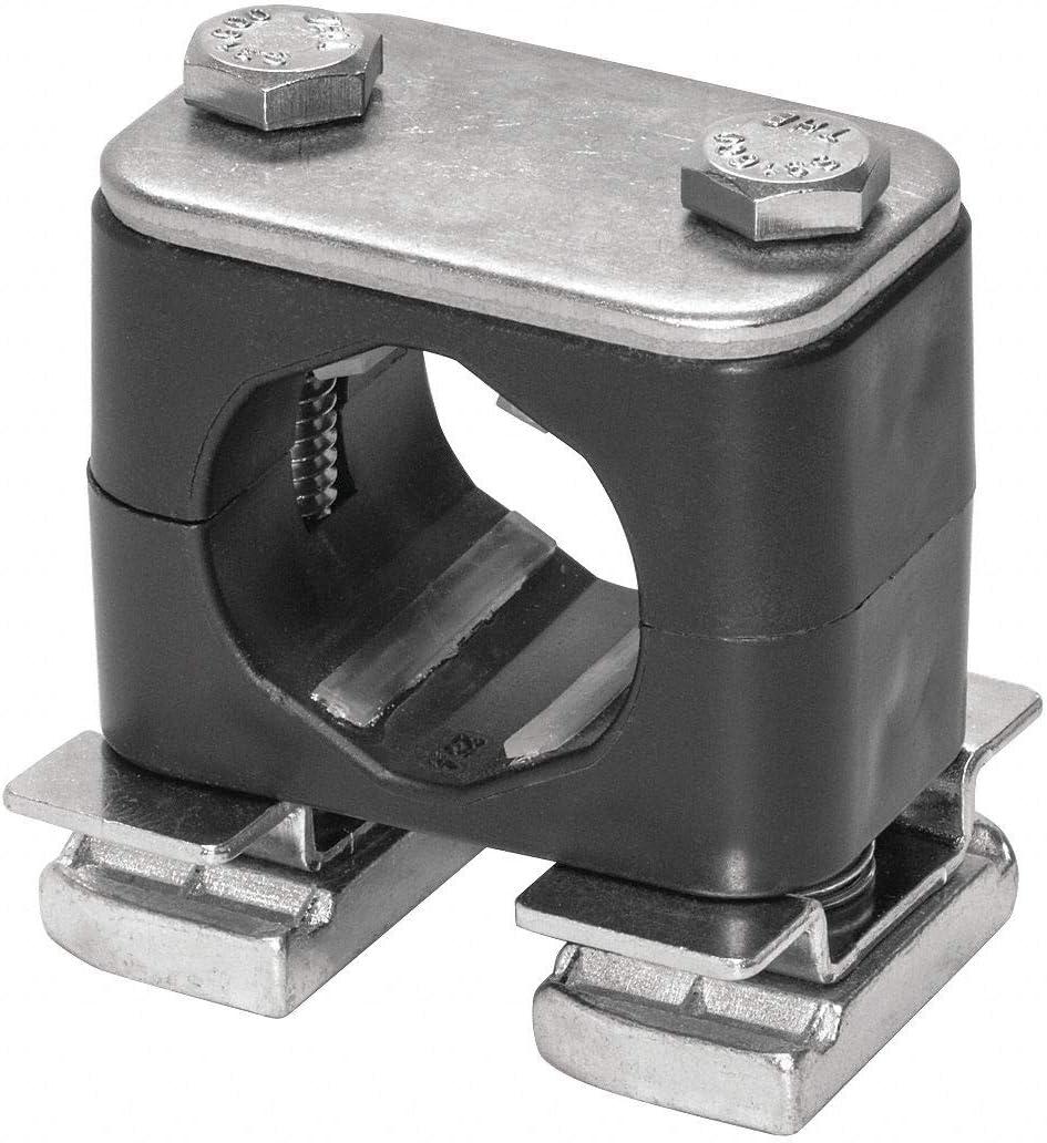Tube Clamp, 1.40in H, 316 SS, Size3/8in