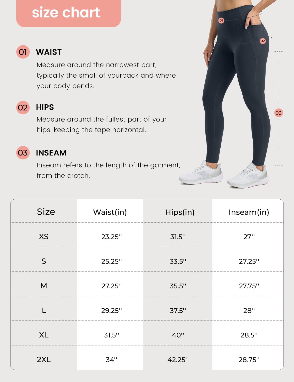 Seamaid Leggings da donna foderati in pile da 68,6 cm, impermeabili, termici, invernali, per corsa ed escursionismo, con tasche, a vita alta