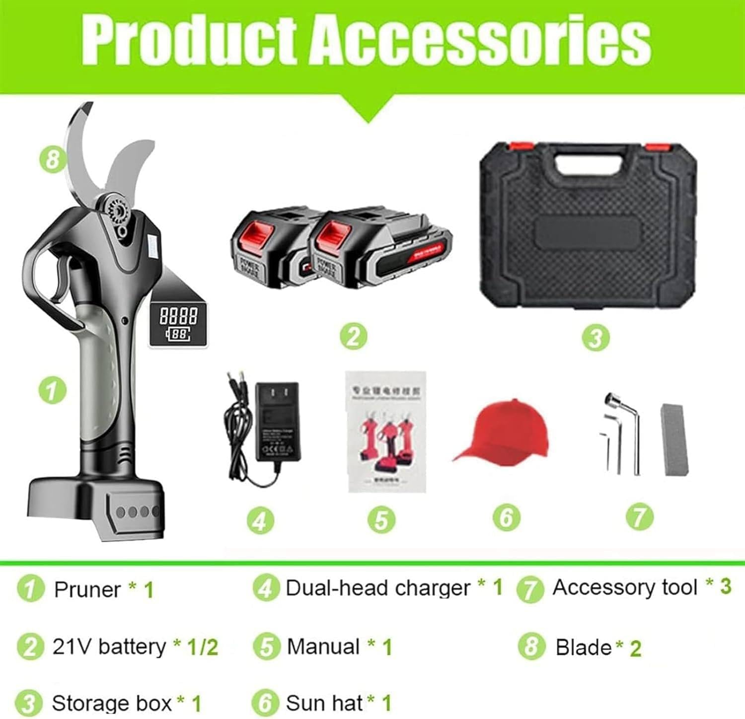 Product Accessories for WEIMILOR Electric Pruning Shears