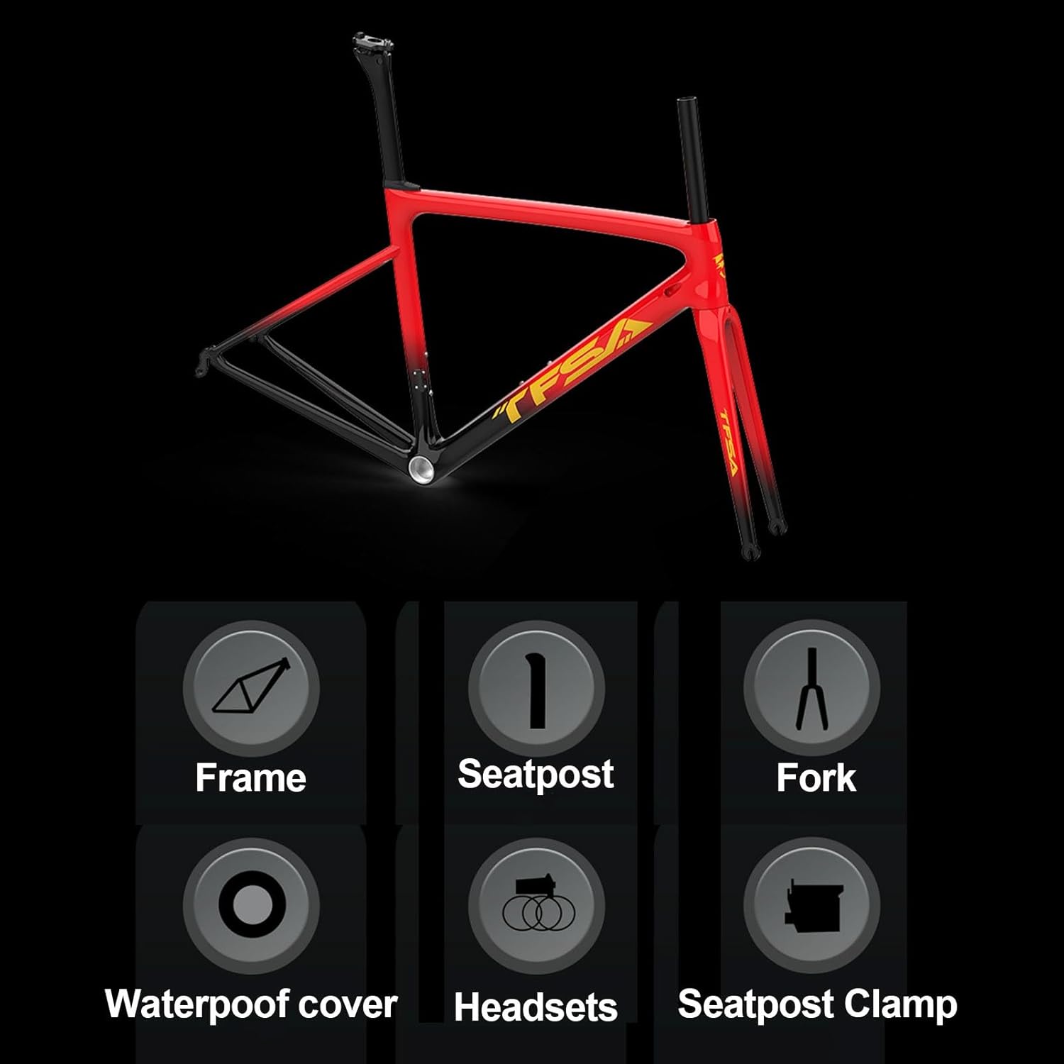 700C カーボンロードバイクフレームセット 44/49/52/54/56/58cm 700C カーボンロードバイクフレームセット 44/49/52/54/56/58cm