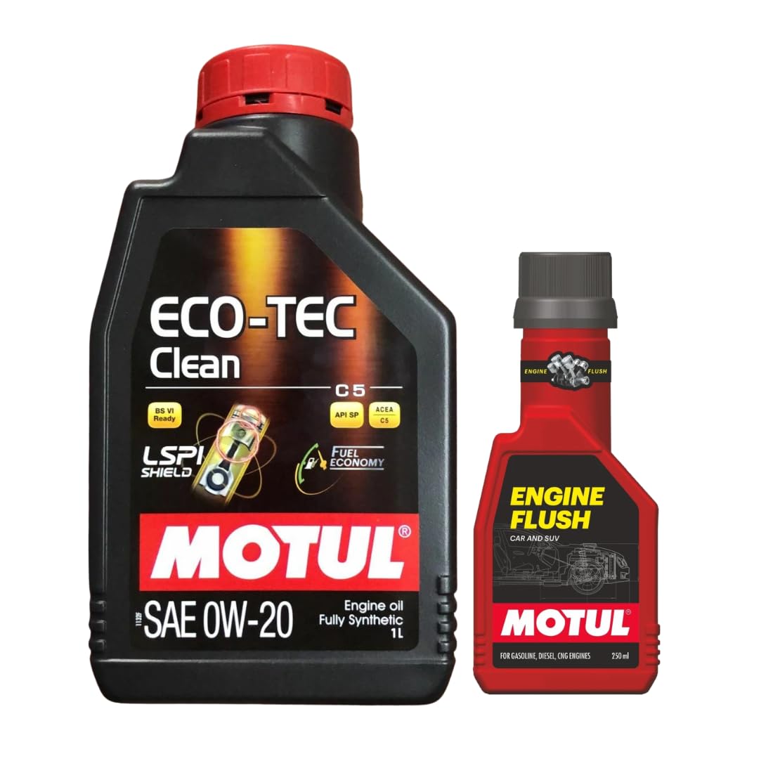 MOTUL エンジンオイル INGEOUS BLEND Motul Eco-Tech Clean 0W20 1LTR Fully Synthetic Engine Oil with