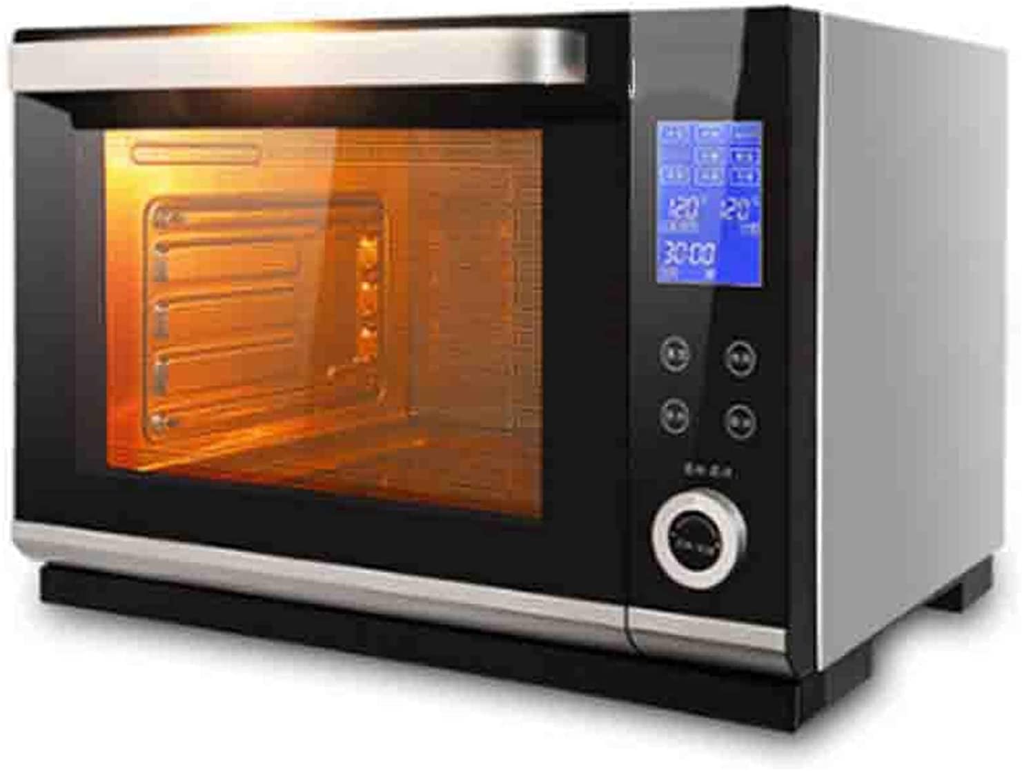 Oven Solo Forno a microonde in Silver Tact Premium Fornello a convezione alogeno Forno Elettrico Singolo Incorporato - Acciaio Inossidabile Ideale per arrostire, cuocere al Forno Estetico e