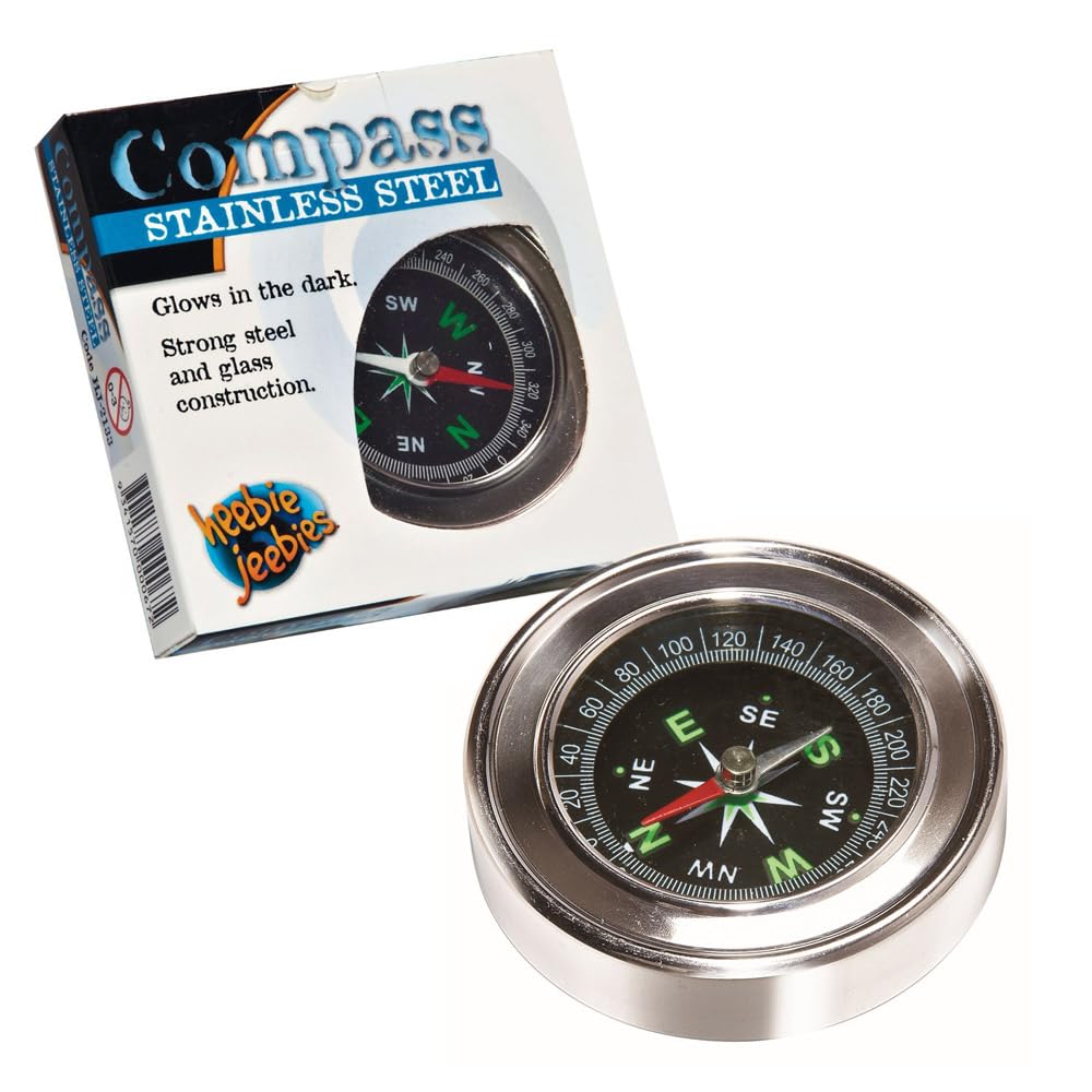 Heebie Jeebies Stainless Steel Compass