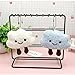 HSYHERE Super Cute Kawaii Smiling Face Happy Cloud Lucky Plush Cloud Baby Keychain, Funny Good Luck Cloud Key Chain Valentine Lovers Christmas Birthday Gift Keyring Bag Pendant Car Key Ring -White
