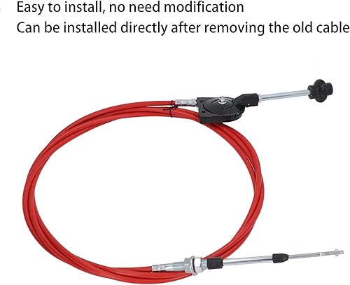 Miniatura 7 de Cable de acelerador manual de 14.8 ft, tubo de PU, conector de acero inoxidable, controlador de montaje del acelerador, línea de control del
