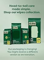 Vista 10 de Earth Rated Toallitas para mascotas para perros y gatos, hipoalergénicas, limpiadoras e hidratantes, para el aseo de patas, cuerpo y trasero, sin