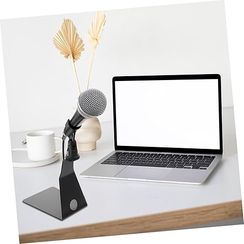 Miniatura 3 de Soporte de micrófono de escritorio en forma con almohadillas antideslizantes de montaje a prueba de golpes, organizador de cables, soporte de