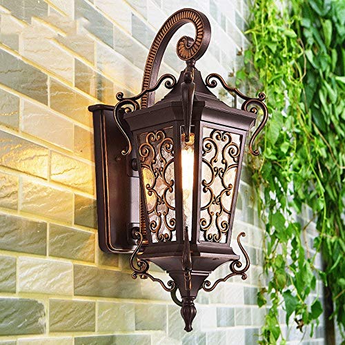 Grande lampe murale extérieure étanche pour décoration de cour et façade - 4