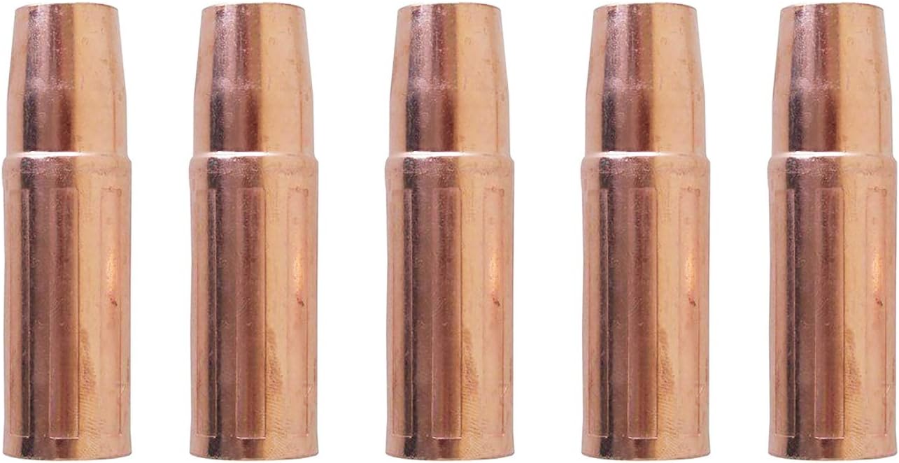 23-50 MIG Gun Nozzle 1/2" for Tweco #2#4 & Lincoln Magnum 200-400A KP23-50 (23-50 5PK)