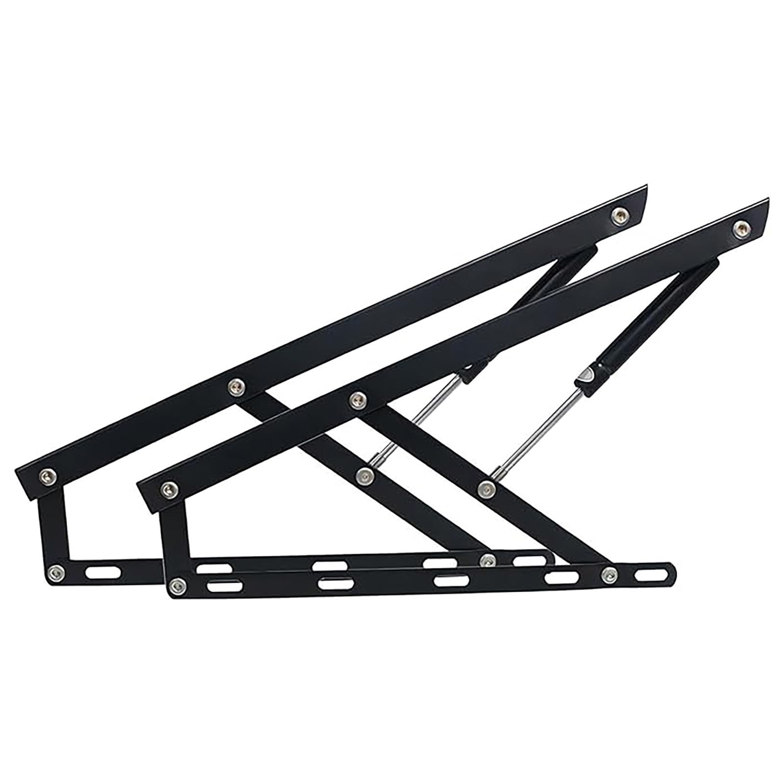Hydraulic Support rods for Furniture Cabinet Doors 1 Pair Bed Lift Mechanism, Pneumatic Lid Lifters, Heavy Duty Gas Springs Support Hinge, Hydraulic Rod(Black,90cm)