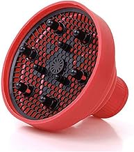 Diffusore in Silicone per Phone Asciuga Capelli con Collo da 4.2 – 4.8 cm Asciugacapelli Richiudibile | Dimensioni in Descrizione per Compatibilità Col Vostro Phone | Colore Selezionabile (Rosso)