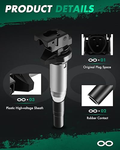 Vista 1034 de SCITOO 1 bobinas de encendido con 4 bujías de iridio para Chevrolet 2011-2015 Cruze 1.4L 2016 Cruze Limited 1.4L 2012-2020 Sonic 1.4L 2013-2021 Trax