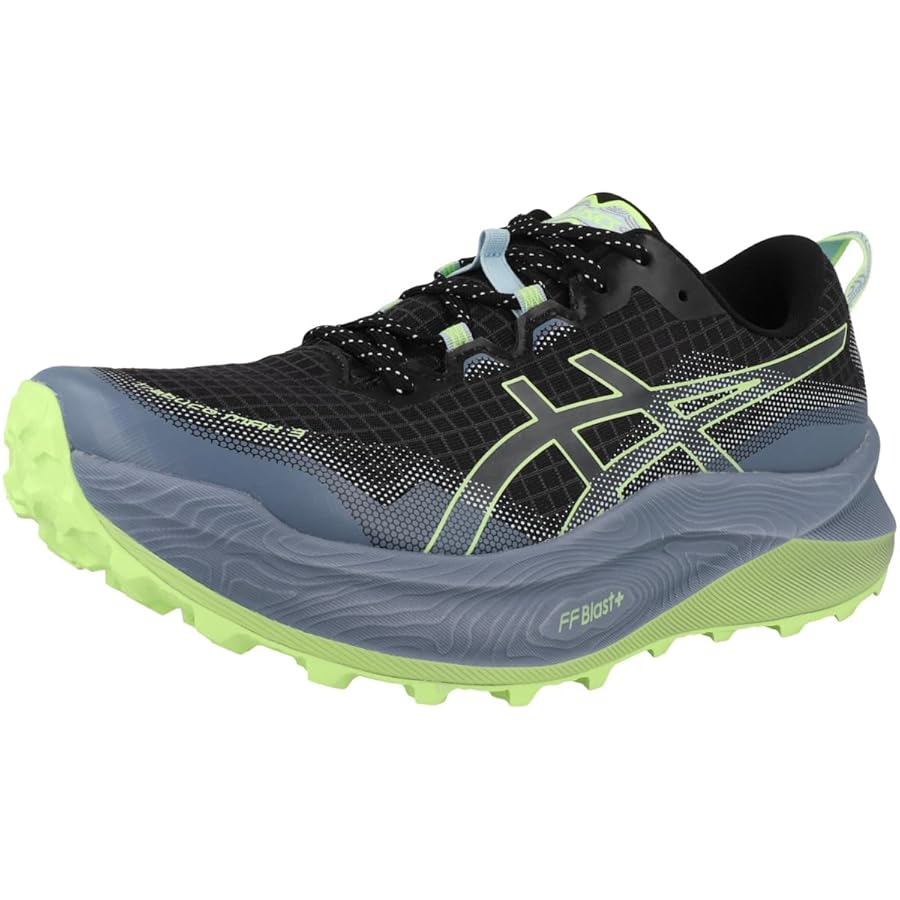 ASICS Trabuco Max 3, Sneaker Uomo, Nero/Verde Illuminato