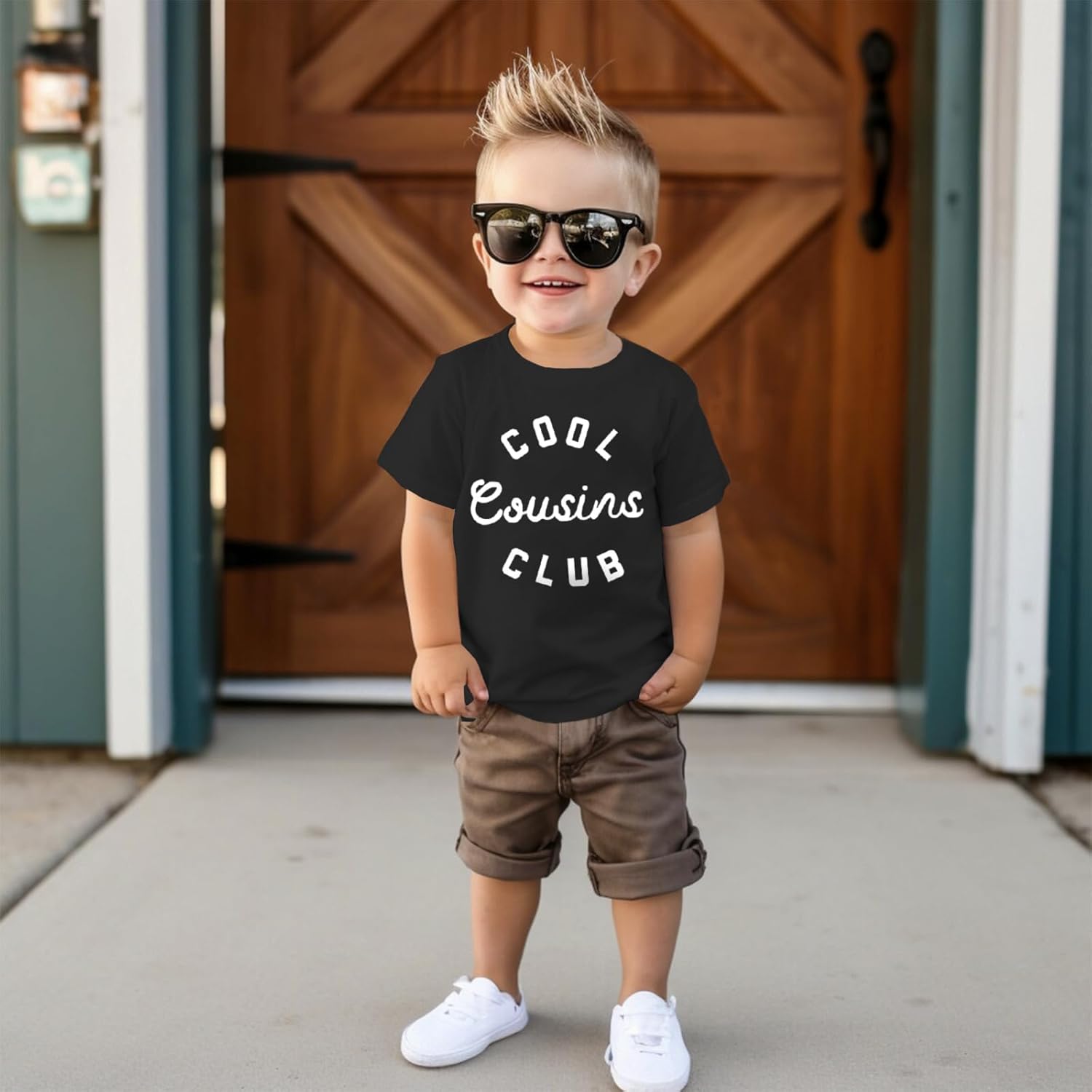 Cousin Shirt Toddler Baby Boy Girl Cool Cousins Club Letters Print T-Shirt Kid Summer Short Sleeve Casual Tees Top - Image 3