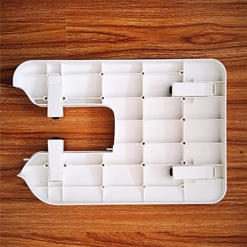 Extendable Table for Singer 3333/3342 / 3337 Sewing Machine - Adjustable Extension Plate Plastic Wide Expansion Board with Folding Legs