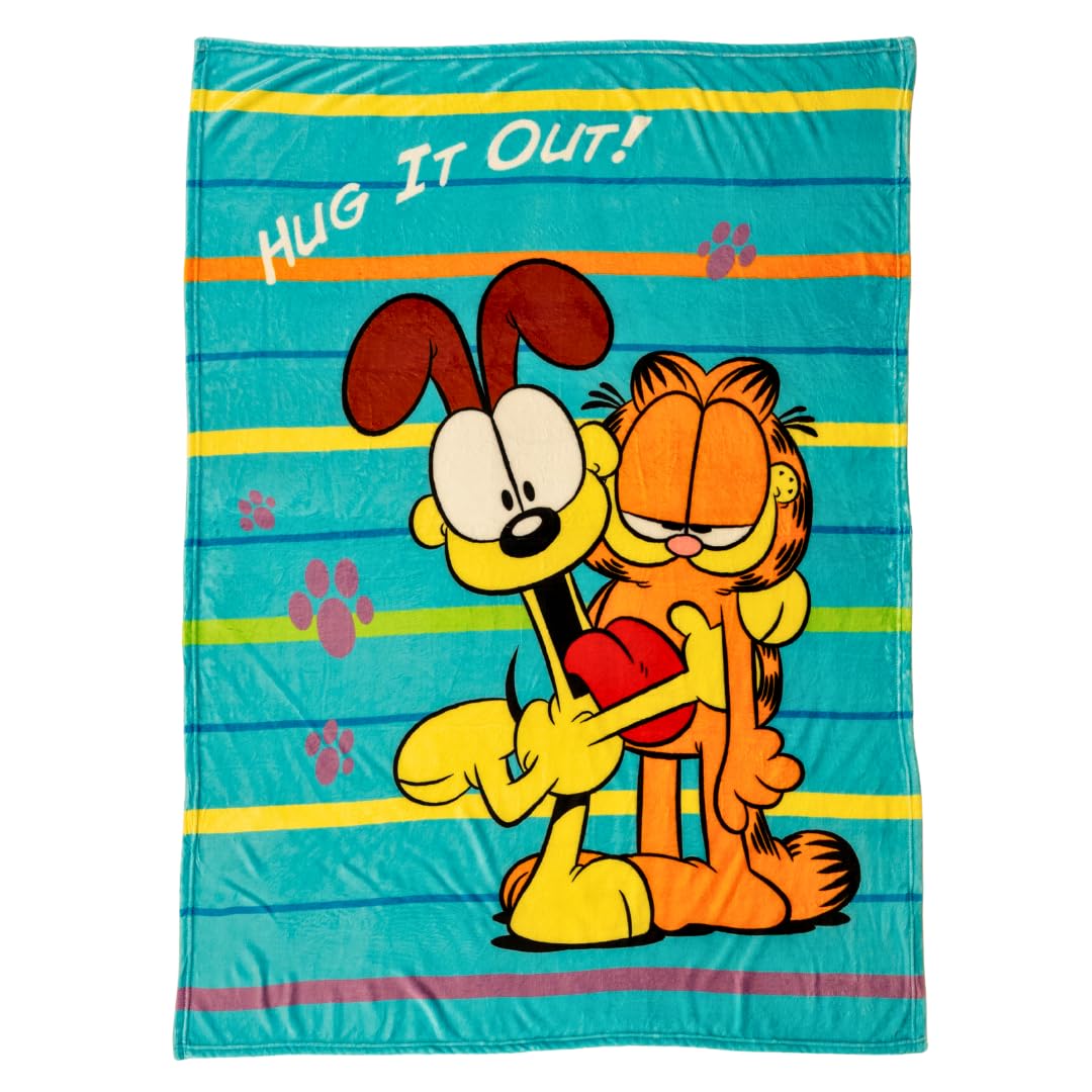 Franco Collectibles Garfield Bedding Super Soft Micro Raschel Throw, 46 in x 60 in, (Official Licensed Product) โ image 1