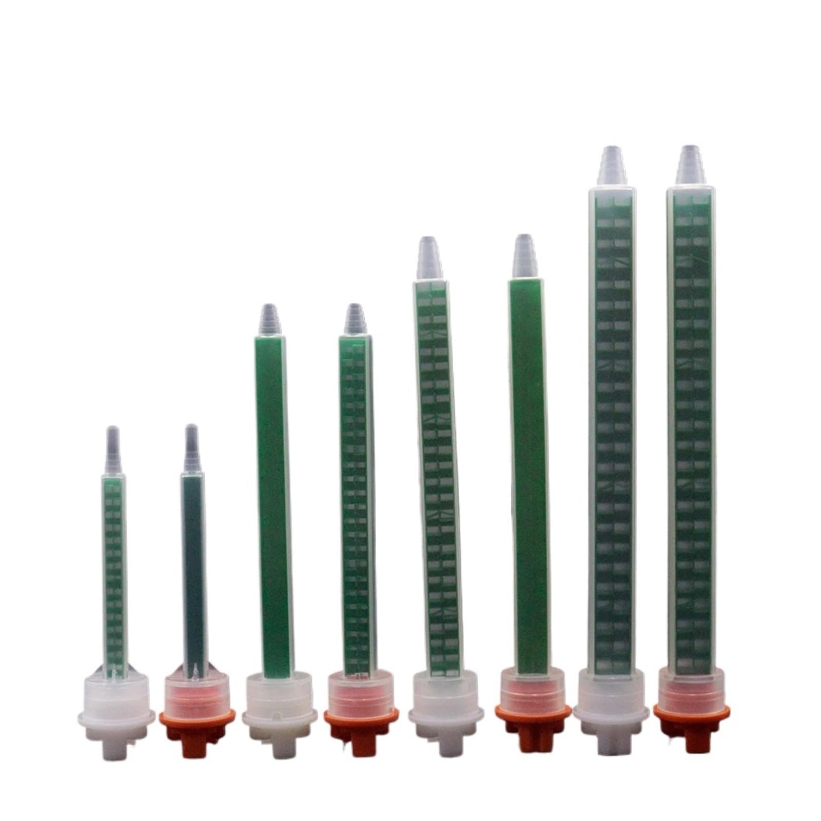 Mezcladores Estáticos Boquilla mezcladora estática AB 1:1 10:1 de adhesivo epoxi Tubo mezclador Mezclador líquidos dos componentes(FMQX7-24 1-1 30pcs)