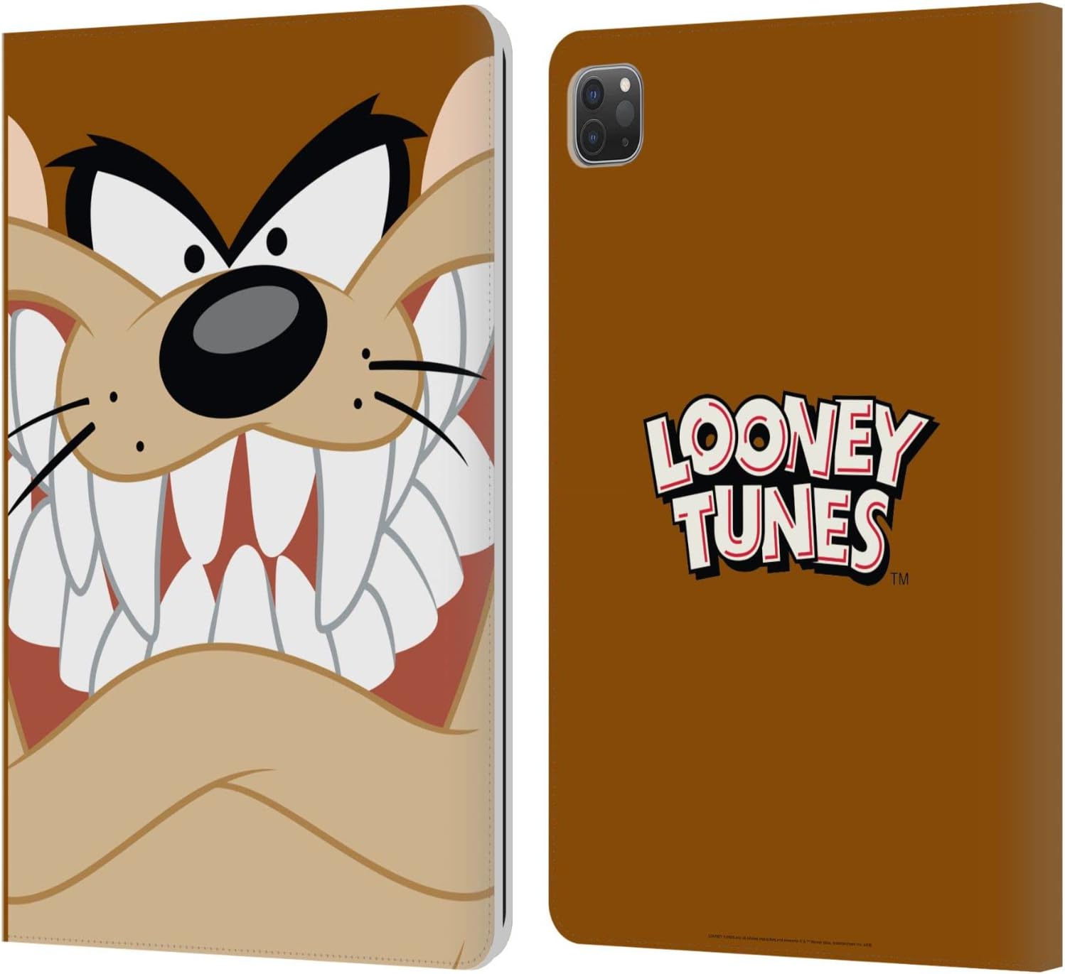 Head Case Designs Officially Licensed Looney Tunes Tasmanian Devil Full Face Leather Wallet Case Compatible with Apple iPad Pro 11 2020/2021 / 2022