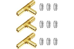 Joywayus 3 Way Air Hose Splitter: Versatile and Durable Brass Fitting