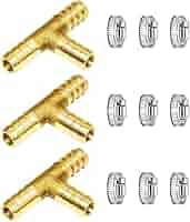 5/16 Barb ID 1/8 NPT TUBO DRITTO DONNA RACCORDO IN OTTONE ACQUA GAS - Foto 9