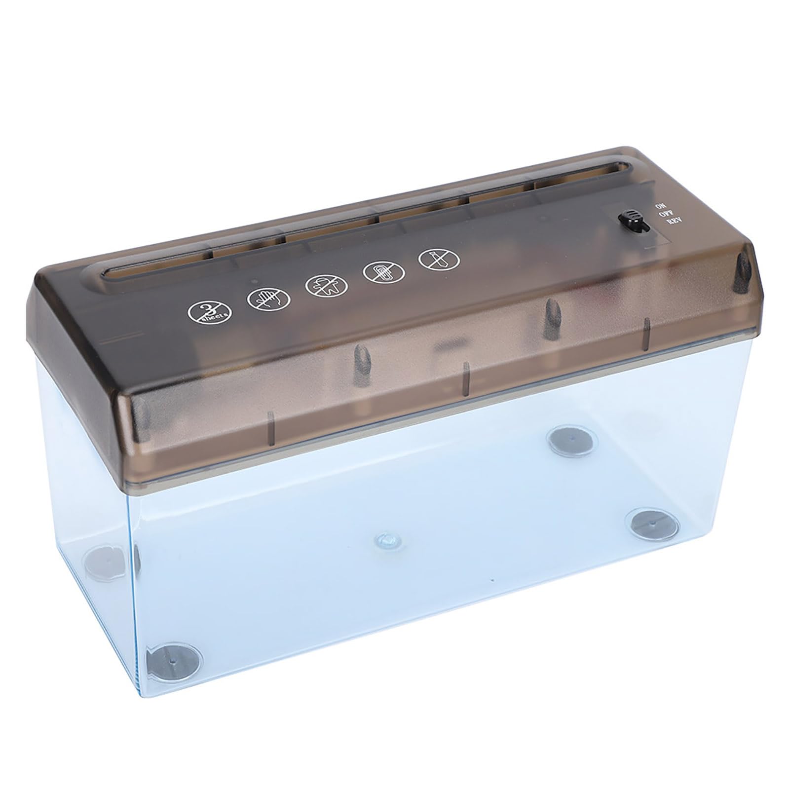 Hidyliu Mini Distruggidocumenti Desktop USB Compatto per Ufficio Domestico Tappetino in Silicone Antiscivolo Formato A4