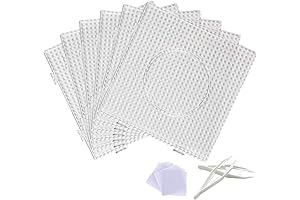 6Pcs 5mm Large Melting Beads Pegboards for Kids Craft