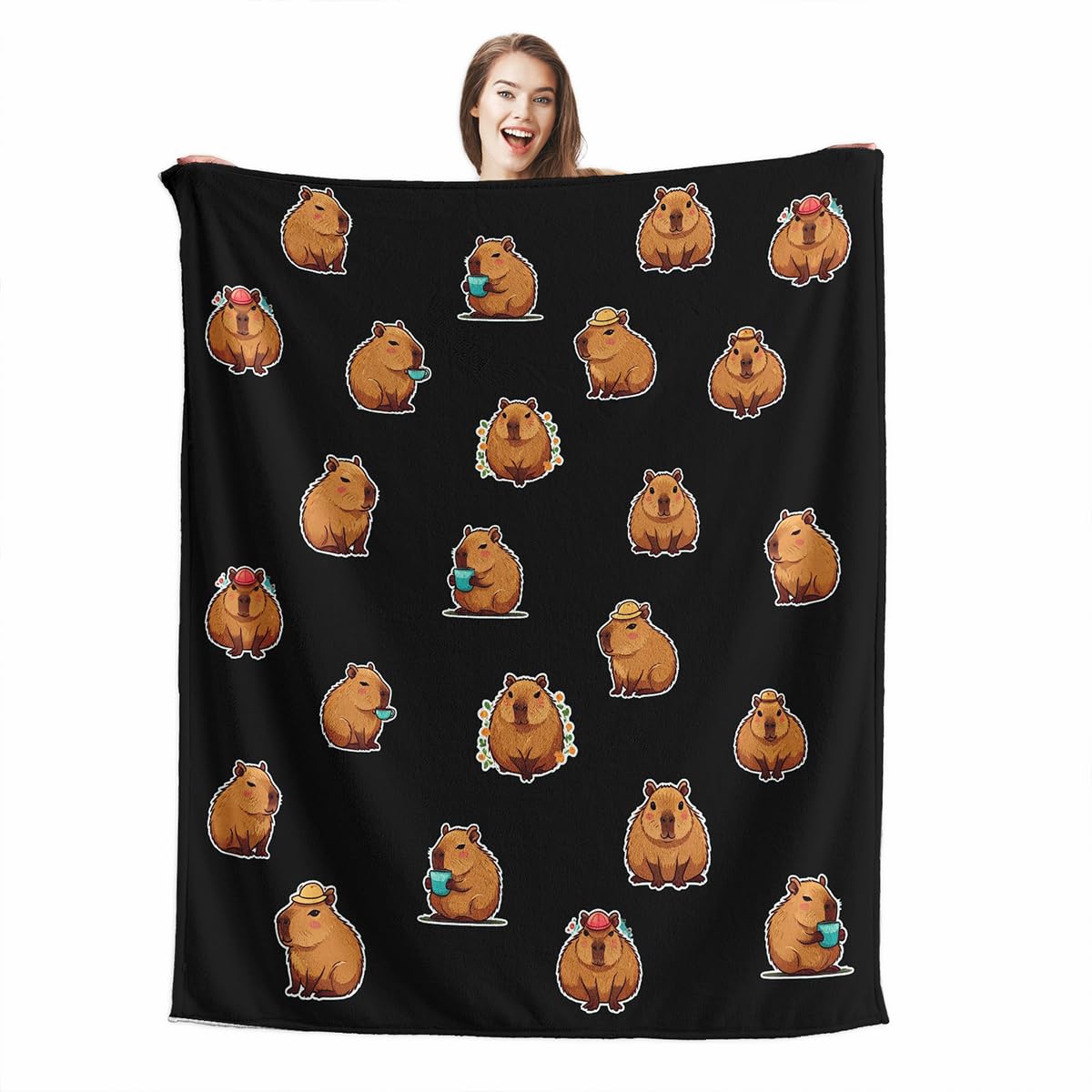 Couverture polaire douce capybara, le cadeau réconfortant pour enfants