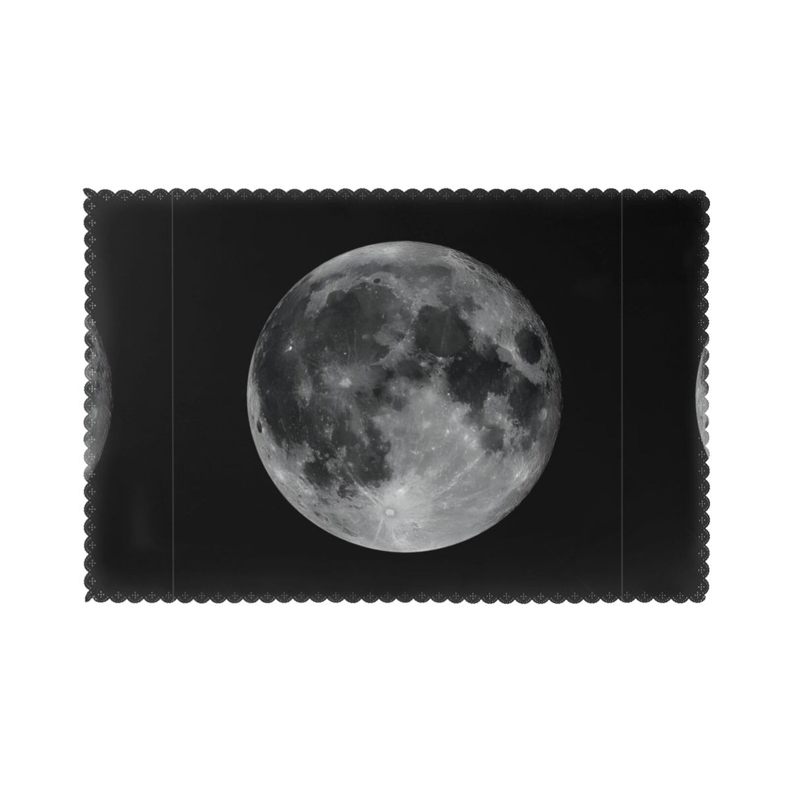 YYHHAOFA Moon Prints Placemats Set of 6 12x18in – A Thoughtful Housewarming Gift for Stylish Hosts