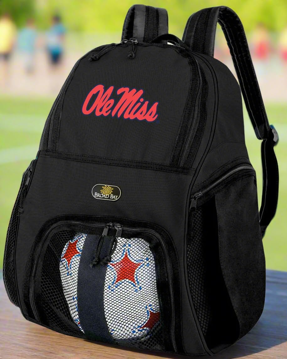 Broad Bay Ole Miss Soccer Backpack or University of Mississippi Volleyball Bag