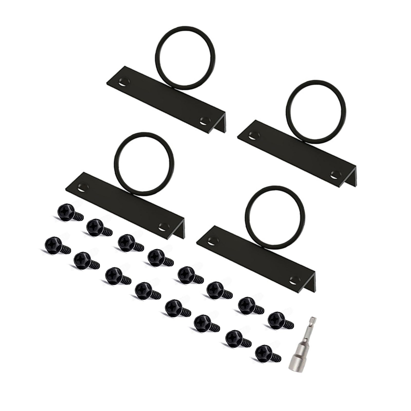 Stable 90 Degree Angles Rope Rings Brackets Heavy Type Stainless Steel Corner Post Rope Brackets Secure Rope Anchoring Brackets