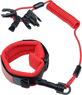 Universal Boat Kill Switch Keys Lanyard Wrist Strap, Outboard Jet Ski Cord Tether Siut for Mercury, Yamaha, Honda, Tohatsu, Johnson, Evinrude, Suzuki