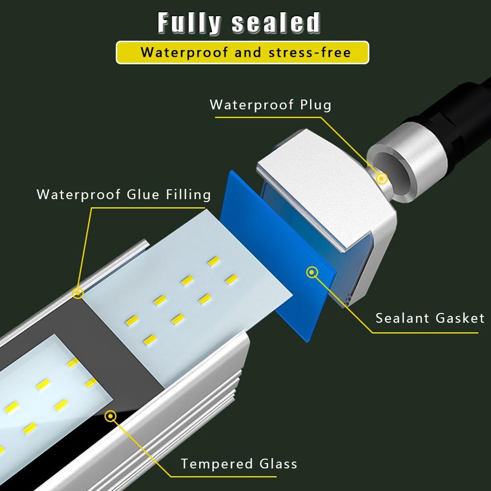 Lampa świetlna LED do obrabiarek, aluminiowa taśma świetlna odporna na wybuchy, oświetlenie stanowiska pracy, wodoodporna IP68, regulowana, odpowiednia do oświetlenia przemysłowego
