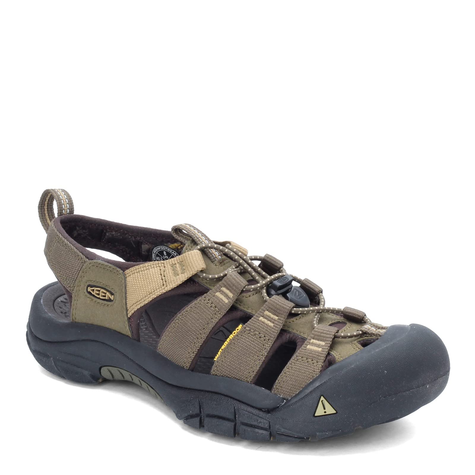 KEEN Men's Newport H2 Closed Toe Water Sandals, Dark Olive/Antique Bronze, 11.5