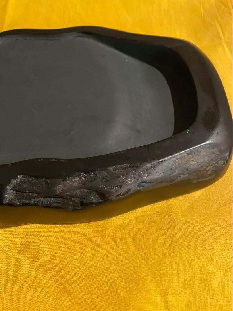 【未使用】【美品】土佐硯　ウコン布あり　箪笥保存品 未使用】【美品】土佐硯 ウコン布あり 箪笥保存品