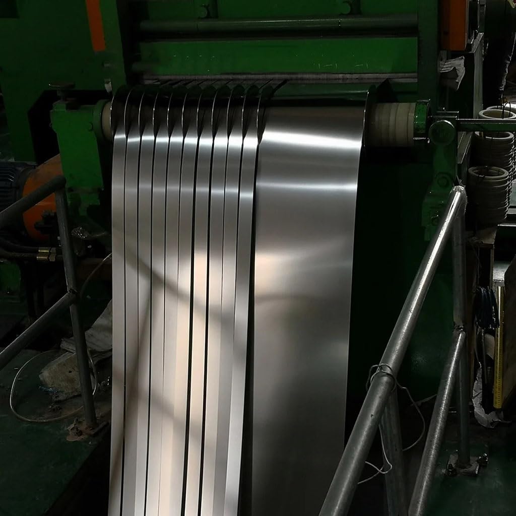 1 rotolo di striscia di lamina in acciaio inossidabile 304, sottile, stretta, larghezza 25 mm, spessore 0,1 mm, 0,2 0,3 0,4 0,5 1 mm, lunghezza 1 metro(Thickness 1mm)