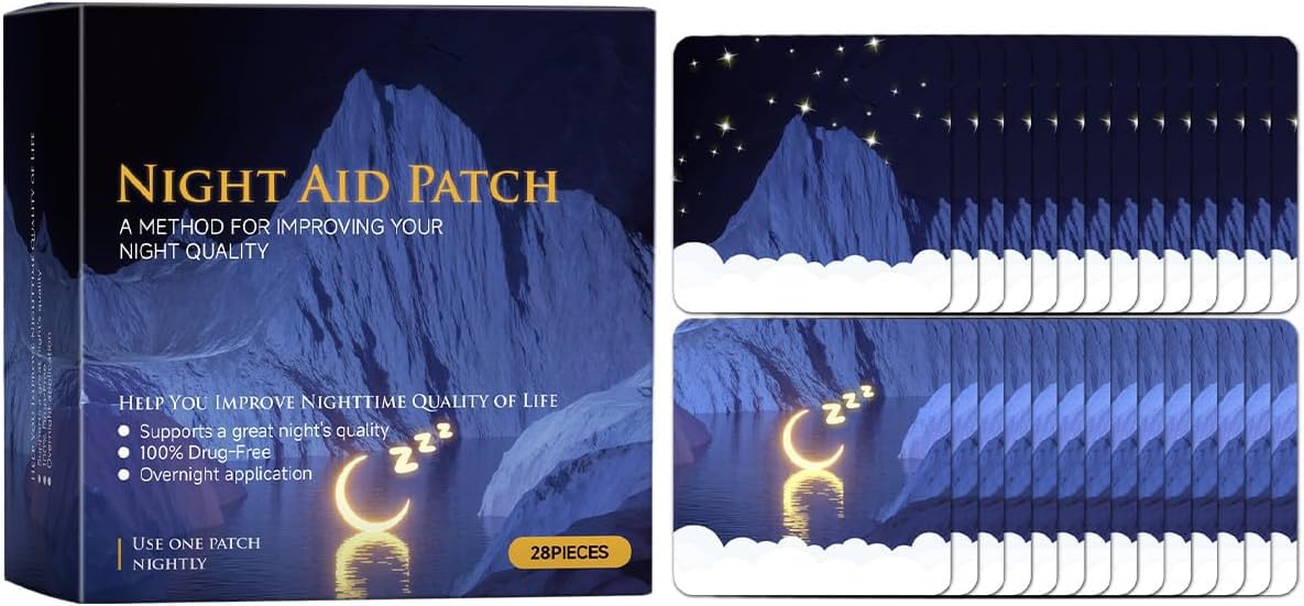 Deep Sleep Patches for Adults, Natural Sleep Aid Patches to Improve Sleep Quality, Easy to Apply and Comfortable, Sleep Aid Patches for Men and Women, 28 Patches