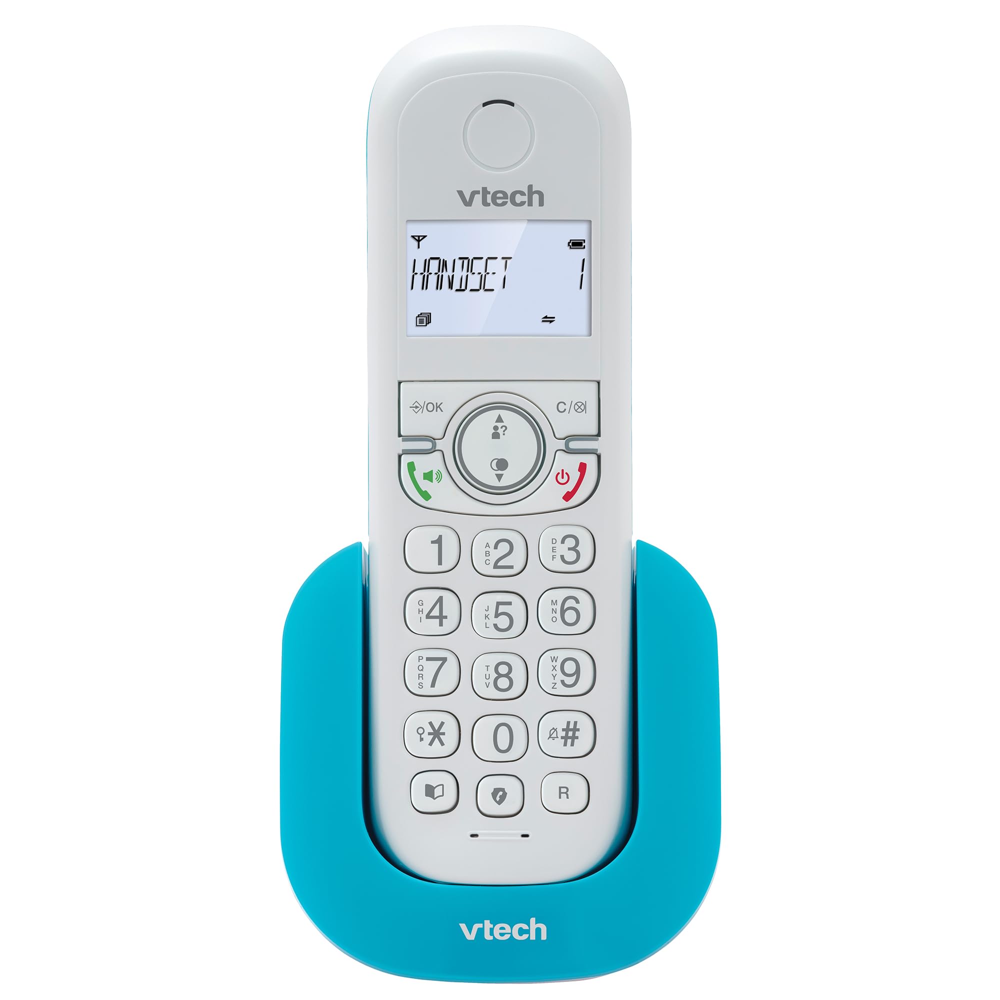 VTech CS1500 Téléphone sans Fil DECT Double Charge avec Blocage d'appel, Identification Appelant, Haut-Parleur Mains Libres