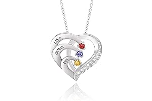 Personalized Mother's Day Necklace with Birthstones