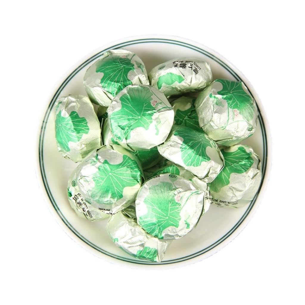 HQZMCTE Liść Lotosu Dojrzała Herbata Pu'er, Czarna Herbata, Mini Pu'er Tuocha Do Łatwego Parzenia, Długotrwały Aromat (1000g)
