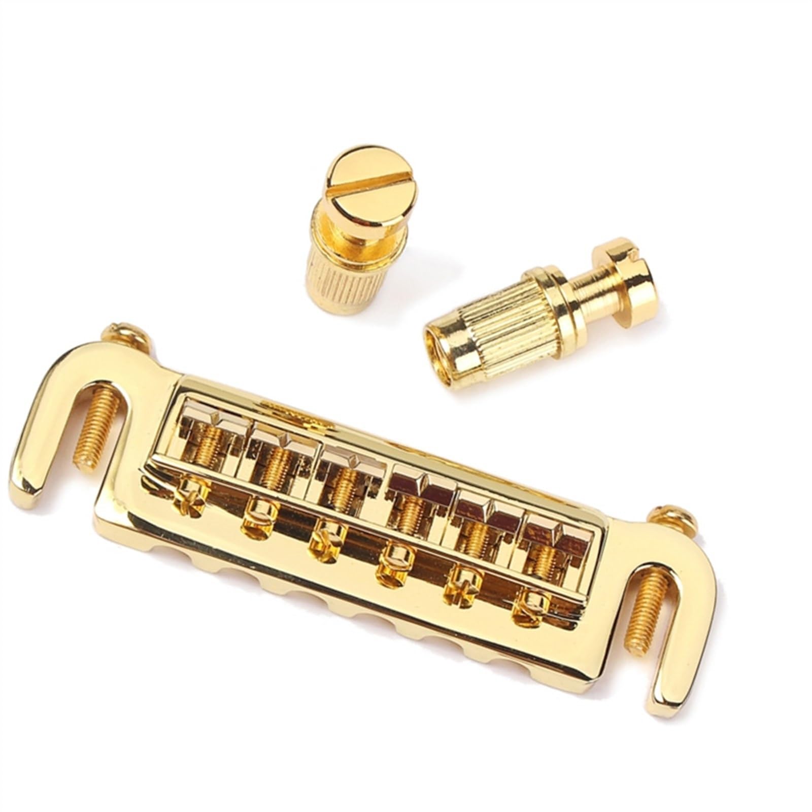 mostek gitarowy Gitara Elektryczna Z Mostkiem Siodłowym Combo Z Regulowanym Mostkiem (Color : Gold)