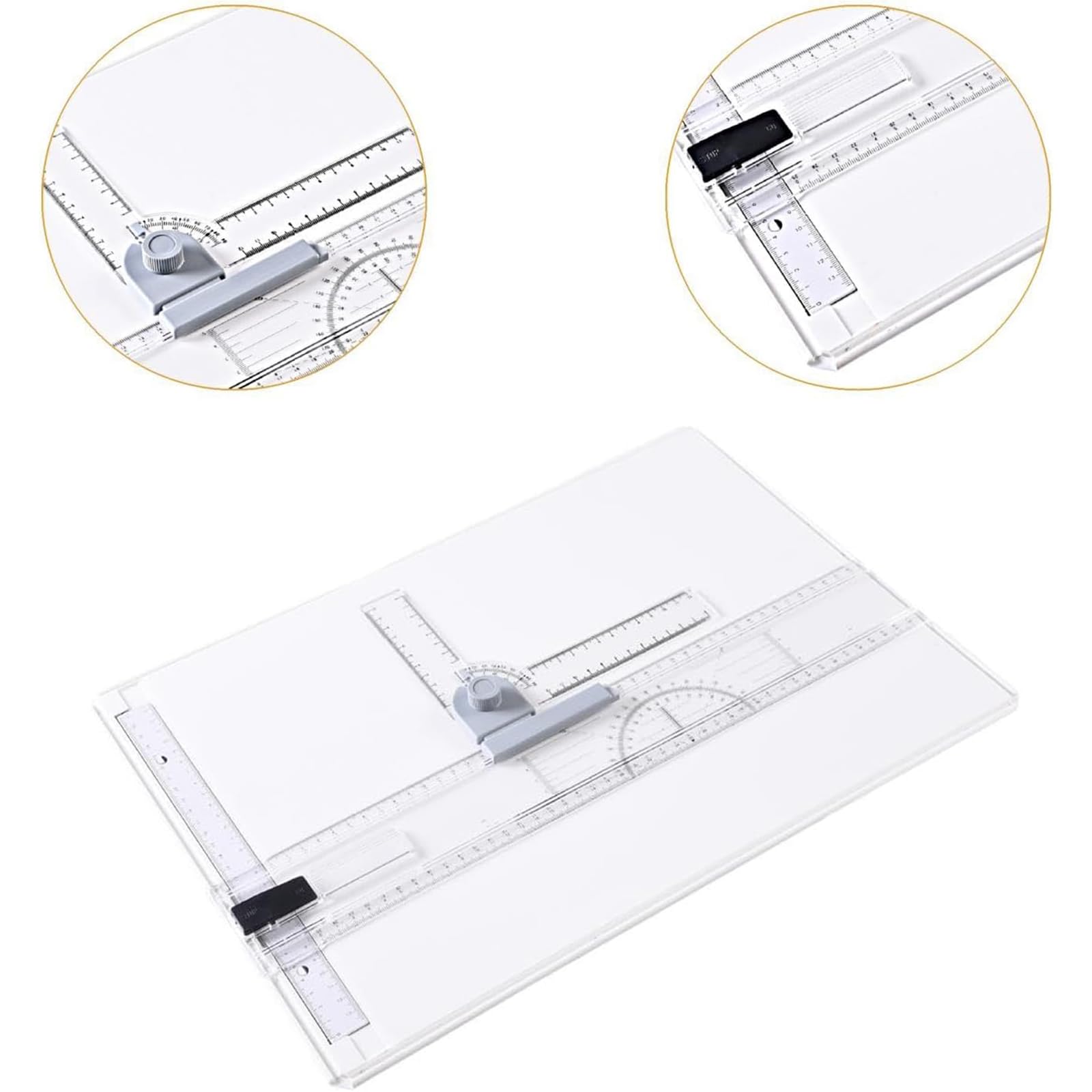Juego de tablas de dibujo con movimiento paralelo y accesorios ajustables para bocetos gráficos y dibujos técnicos