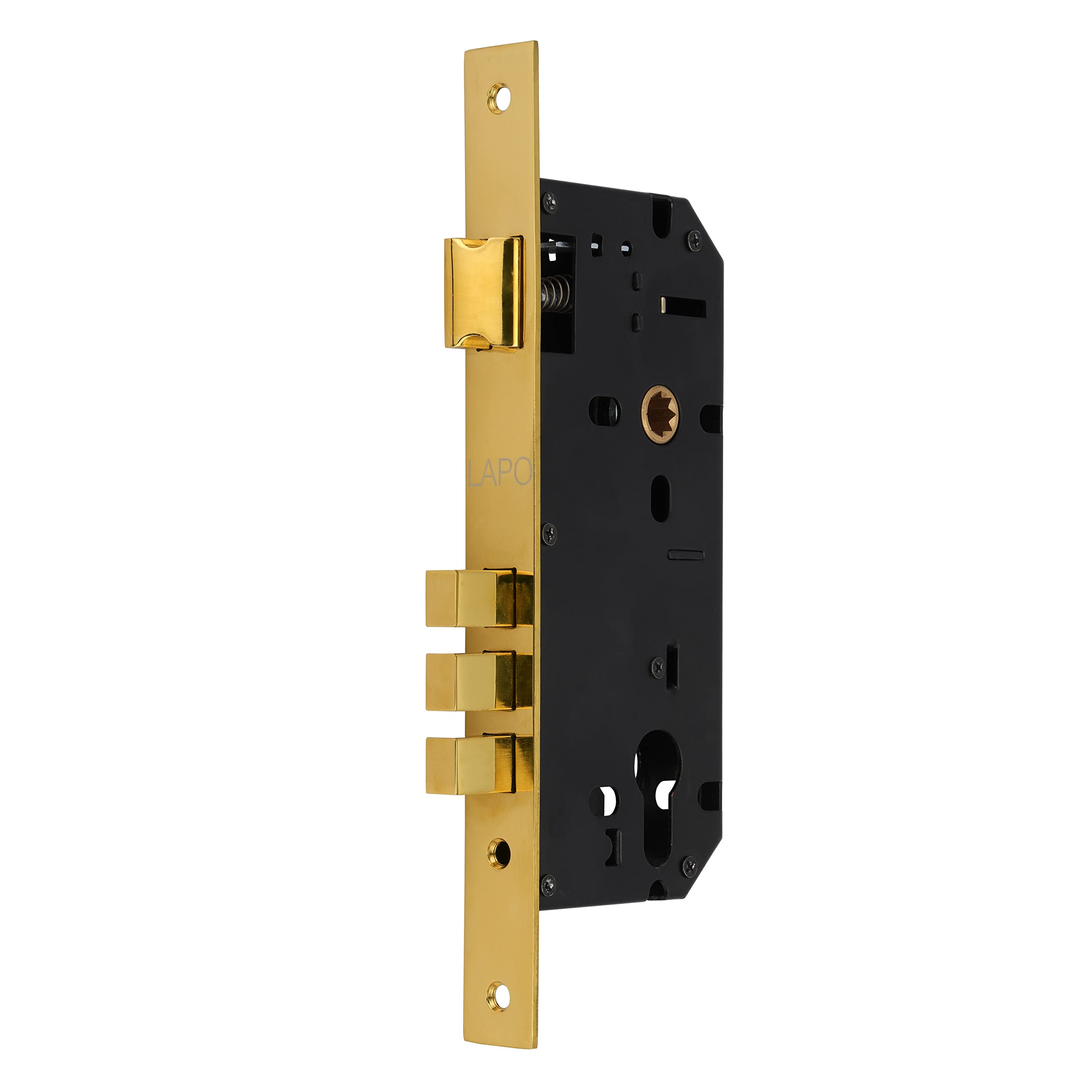 LAPO Heavy Duty Brass Lock Body Set for Wooden Door, Mortise Lock Body, Lock Body 50 mm x 85 mm Three Bullet (Antique Finish)-Pack of 1 pcs — Amazon image 13