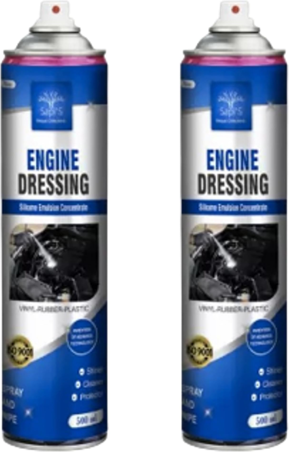 SAPI'S Engine Dressing (1000ml), 2 x 500ml Spray Bottles, Powerful Engine Cleaner & Protectant-image-48