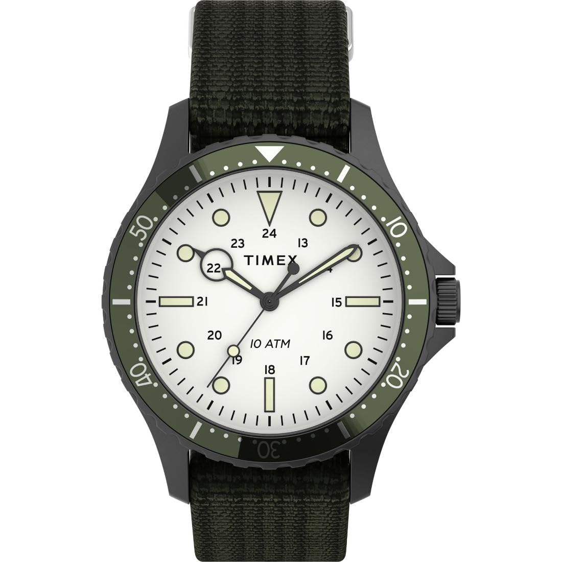 Timex Nylon Men 41 Mm Size White Dial Analog Watch -Tw2T75500, Band_Green (B0DB5MD1PJ) Amazon Price History, Amazon Price Tracker