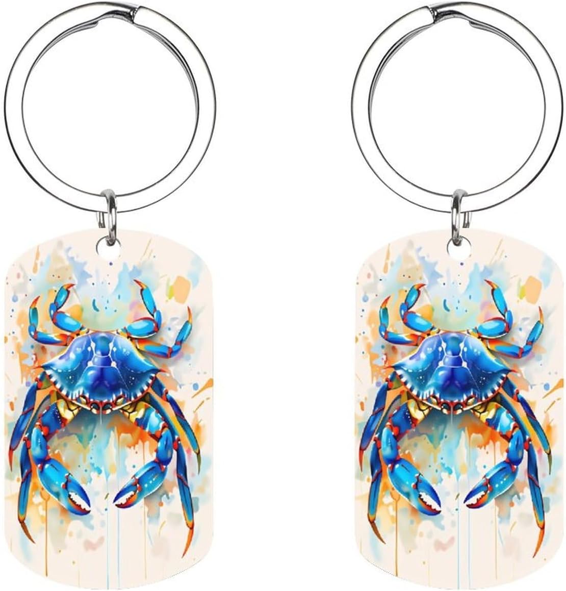 Keychain for Men & Women, Double-Sided Metal Keychain for Wallet And Car Keys, Durable Key Ring Gift Accessory