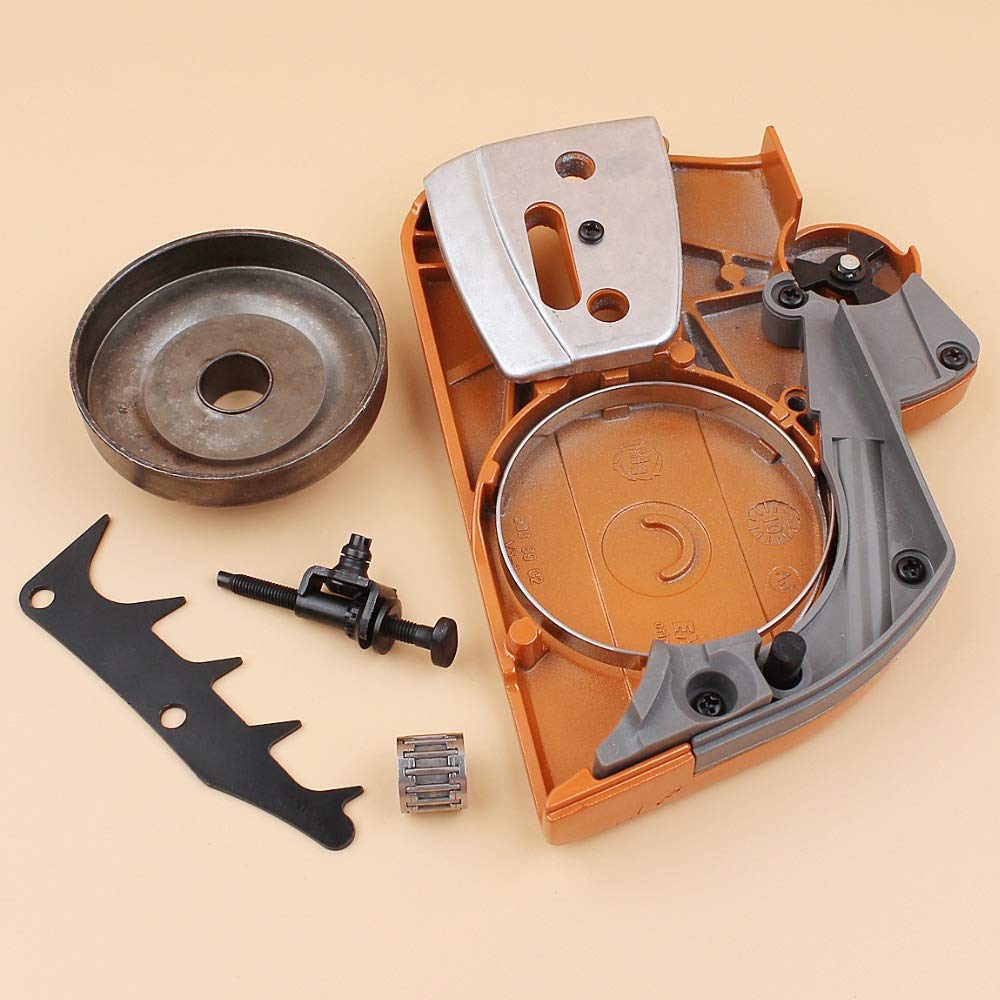 Tiempo Beixi Freno de la Tapa del Embrague del Tambor Tensor Juego de Pernos Compatible con Husqvarna 340 345 346 350 351 353 XP Motosierra de Gasolina de recambios