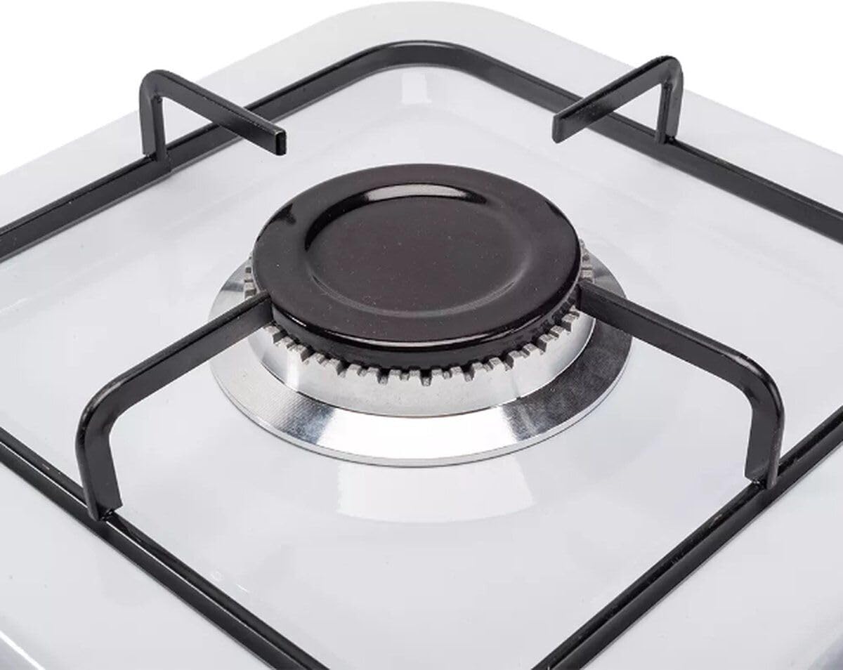 SMH LINE Réchaud à gaz de camping 2 feux avec tuyau et régulateur de gaz propane de 4,4 kW, réchaud pour camping, camping et extérieur, cuisine XL