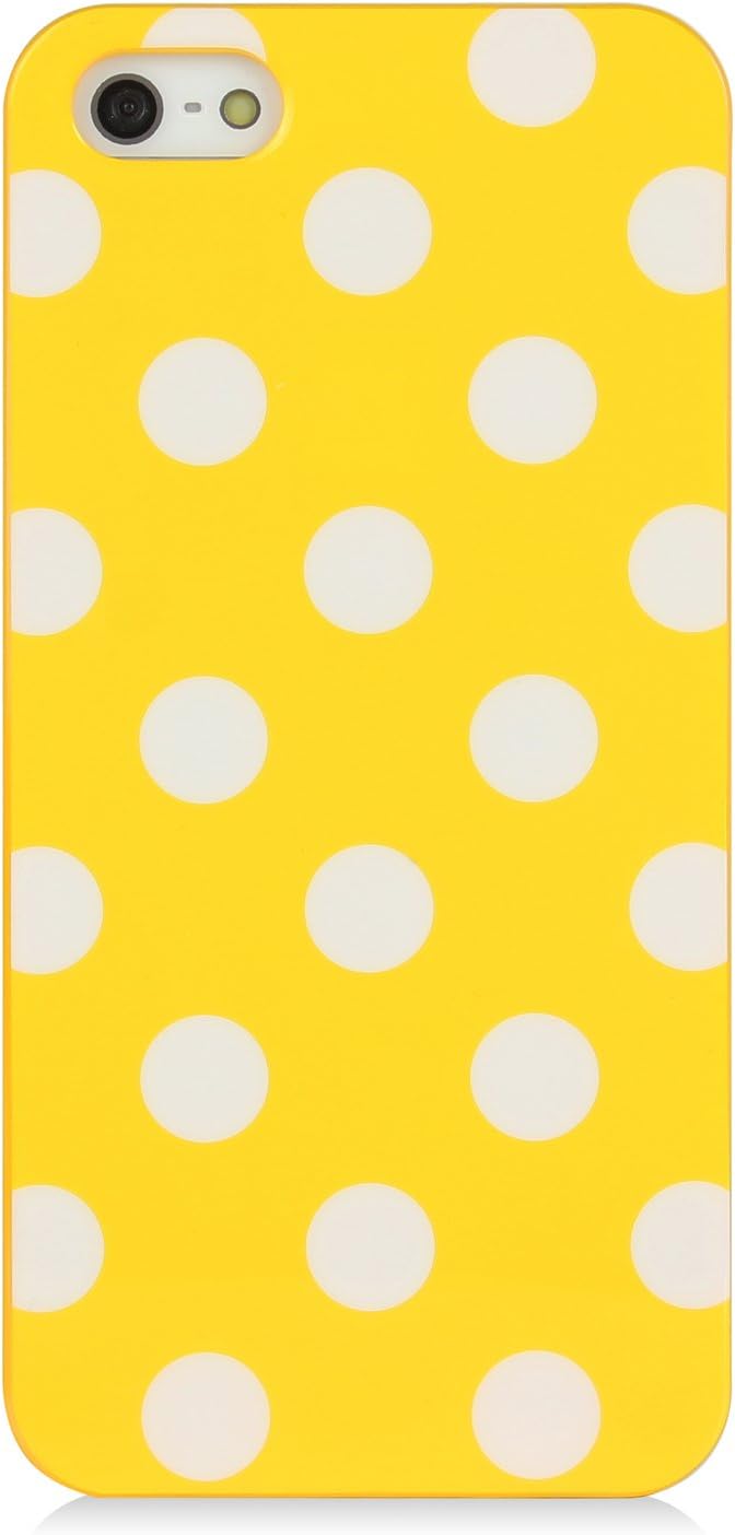 Gadgetsevil Jelly Mercury TPU Rubber Skin Slim Polka Dot Case for iPhone 5 / 5s (Yellow)