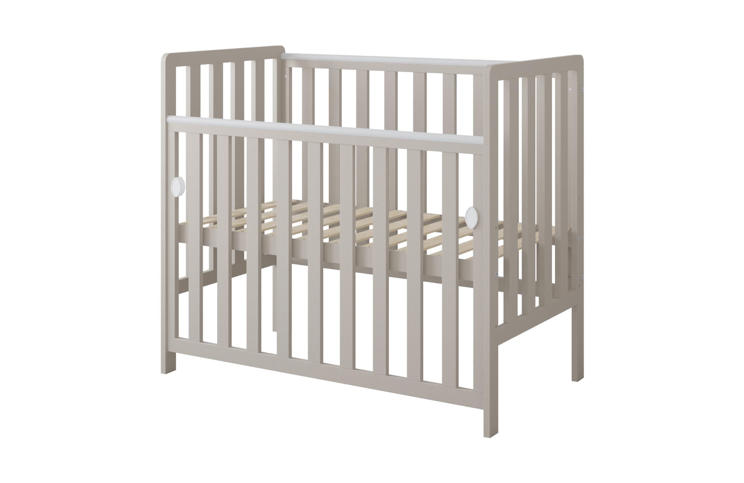 zee BAMBI Lettino Co-Sleeping 100x50 cm Cashmere con Ruote Lettino Neonato Portatile Culla Regolabile 3 Livelli Letto per Bambino Stile Scandinavo Minimalista