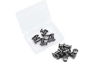 15 Pieces Metal Magnetic Pin Backs Locking Clasp Set